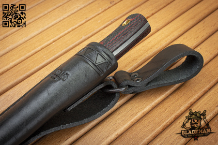 Нож Южный Крест ТКК, N690, Микарта Черно-красная, Насечка - купить в интернет-магазине Blademan