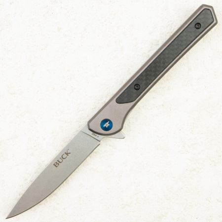 Нож Buck Cavalier, 7Cr, Aluminum/Carbon Fiber Black, 0264GYS-B