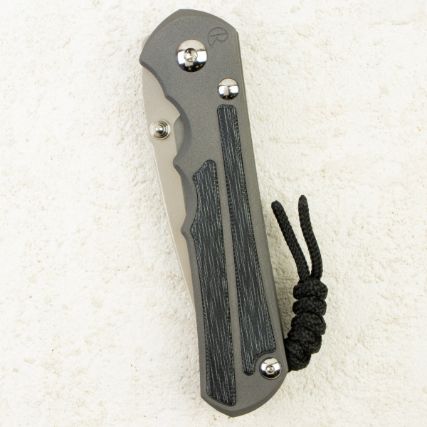 Нож Chris Reeve Large Inkosi Inlay, CPM MagnaCut, Titanium/Black Canvas Micarta Handle, LIN-1012