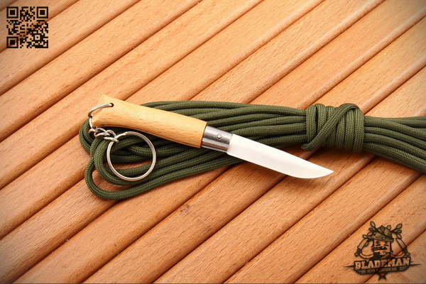 Нож-брелок Opinel №4, углеродистая сталь, Бук - купить в интернет-магазине Blademan