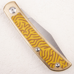 Нож WKL Mockingbird, ELMAX, Bronze/Micarta Yellow Нож WKL Mockingbird, ELMAX, Bronze/Micarta Yellow