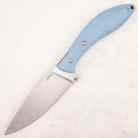 Нож WKL Quebec, N690, Micarta Blue, Kydex Classic - купить в интернет-магазине Blademan