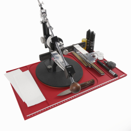 Коврик TSPROF XL для сборки, разборки, заточки ножей (красный), TS-MS23015RD