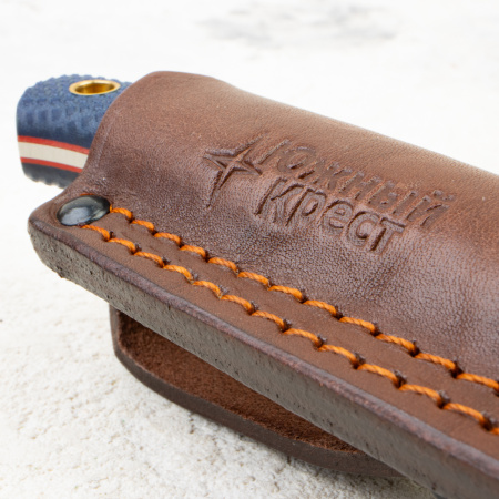 Нож Южный Крест Slender M, CPR, Микарта Синяя, Насечка - купить в интернет-магазине Blademan