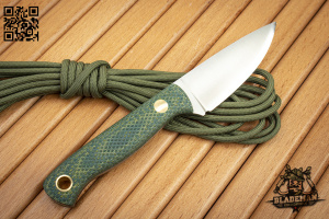 Нож Южный Крест Термит, D2, Конвекс, Микарта Желто-зеленая, Насечка Нож Южный Крест Термит, D2, Конвекс, Микарта Желто-зеленая, Насечка - купить в интернет-магазине Blademan