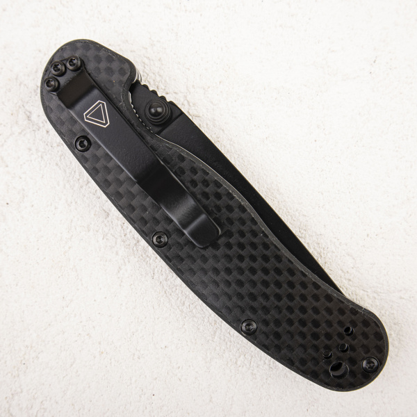 Нож Ontario Rat 2, AUS-8, Black, Black Carbon, 8838
