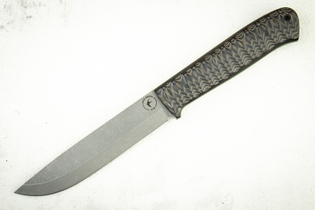 Нож Apus Knives Raider Bush, K110, G10 Brown-Green, Kydex Classic
