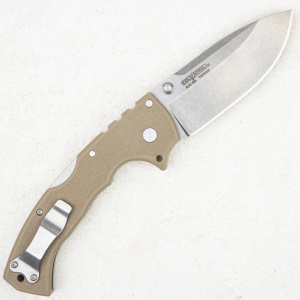 Нож Cold Steel 4-Max Scout, AUS 10A, Grive-Ex Desert Tan, CS-62RQ-DTSW - складной туристические ножи из стали