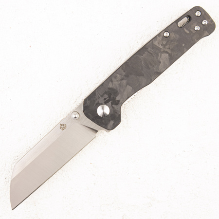 Нож QSP Penguin, D2, G10/Shredded Carbon