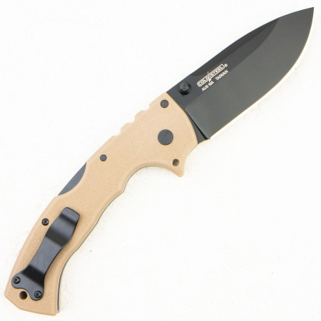 Нож Cold Steel 4-Max Scout 62RQ, AUS 10A, Grive-Ex Tan, C-62RQ-DTBK Нож Cold Steel 4-Max Scout 62RQ, AUS 10A, Grive-Ex Tan, C-62RQ-DTBK