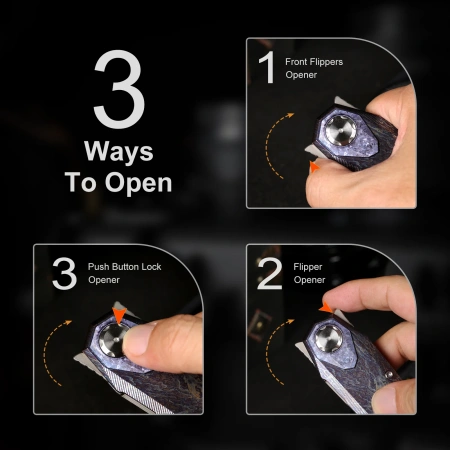 Нож Remette Infinite Power, M390, Titanium Fired Handle, RTIP-M