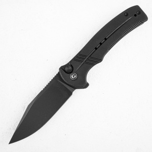 Нож CIVIVI Cogent, 14C28N Black, G10 Black, Button Lock, C20038D-1 - складной туристические ножи из стали Нож CIVIVI Cogent, 14C28N Black, G10 Black, Button Lock, C20038D-1 - складной туристические ножи из стали