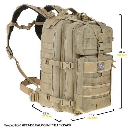 Тактический рюкзак MAXPEDITION Falcon-III Backpack 35L, Khaki, PT1430K