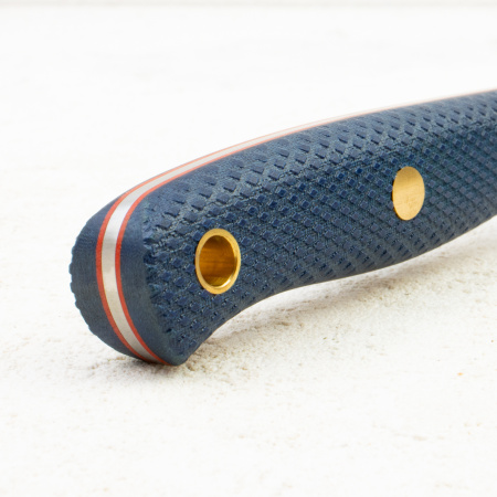 Нож Южный Крест Slender M, CPR, Микарта Синяя, Насечка - купить в интернет-магазине Blademan