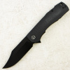 Нож Petrified Fish Victor, К110, Black Stonewashed, Micarta Black Handle, PFP03DMW