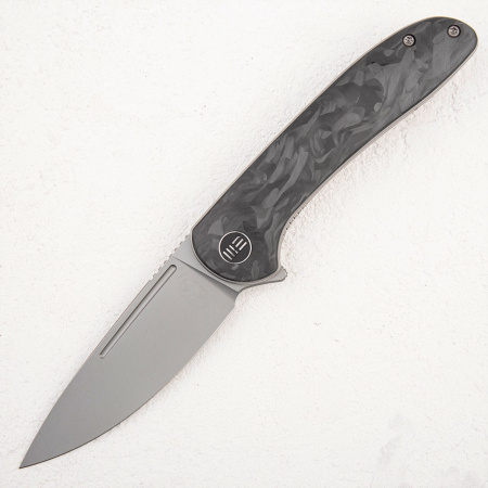 Нож WE Knife Saakshi, 20CV, Titanium Gray/Marble Carbon Fiber