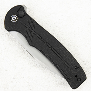 Нож CIVIVI Cogent, 14C28N Silver, Micarta Black, Button Lock, C20038D-7 - складной туристические ножи из стали Нож CIVIVI Cogent, 14C28N Silver, Micarta Black, Button Lock, C20038D-7 - складной туристические ножи из стали