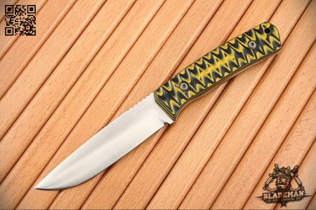 Нож OWL Barn F, Sleipner, G10 Black-Yellow, Kydex - купить в интернет-магазине Blademan