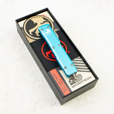Нож Microtech Ultratech Tanto, Stonewash, M390, Aluminum Blue, 123-10 TQ