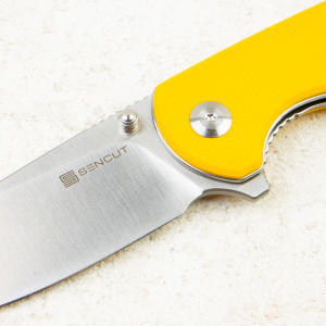 Нож SENCUT Praktisk, Satin, 9Cr18MoV, Coarse G10 Yellow Handle, S24019-2 Нож SENCUT Praktisk, Satin, 9Cr18MoV, Coarse G10 Yellow Handle, S24019-2