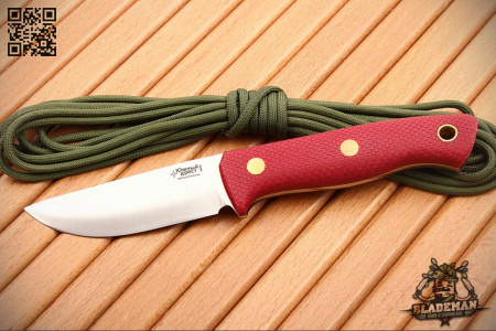 Южный Крест Fang, N690, Конвекс, Микарта красная, Насечка - купить в интернет-магазине Blademan