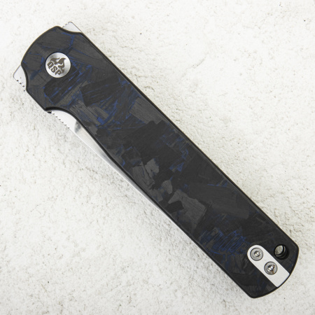 Нож QSP Lark, 14C28N, Blue Shredded Carbon Fiber/G10 - купить в интернет-магазине Blademan