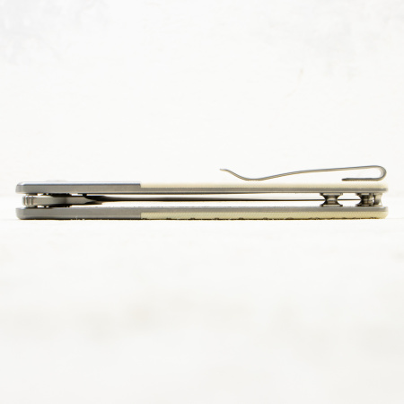 CIVIVI Cachet Flipper, 14C28N, White G10 / Steel, C20041B-2