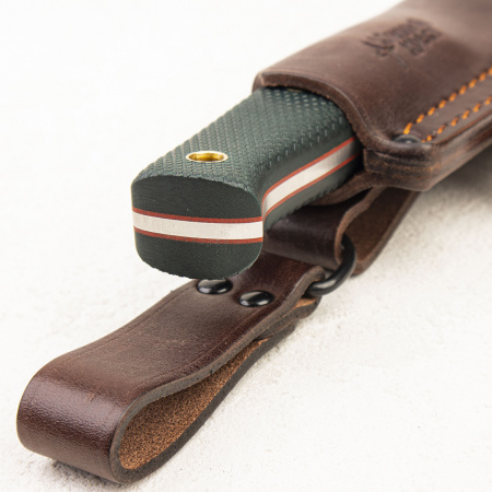 Нож Южный Крест Модель X M, N690, Конвекс, Микарта Изумруд, Насечка - купить в интернет-магазине Blademan