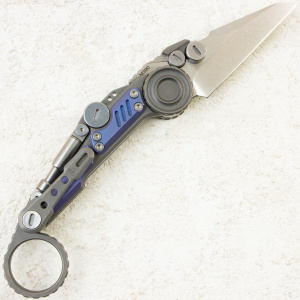 Нож NOC Knives Shuukaku, M390, Titanium Blue Handle, MT-1104 Нож NOC Knives Shuukaku, M390, Titanium Blue Handle, MT-1104