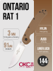 Нож Ontario Rat 1, AUS-8, Satin, Brown Nylon, 8848CB Нож Ontario Rat 1, AUS-8, Satin, Brown Nylon, 8848CB