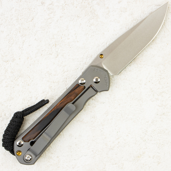 Нож Chris Reeve Small Sebenza 31 Inlay, CPM MagnaCut, Titanium/Macassar Ebony Handle, S31-1116