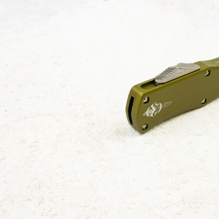 Нож Microtech Hera Hellhound, Stonewash, M390, Aluminum OD Green, 919-10 ODS, (Signature Series) Нож Microtech Hera Hellhound, Stonewash, M390, Aluminum OD Green, 919-10 ODS, (Signature Series)