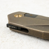 Нож WE Knife Solid Flipper Knife, CPM 20CV, Bronze Titanium Handle, WE22028-3