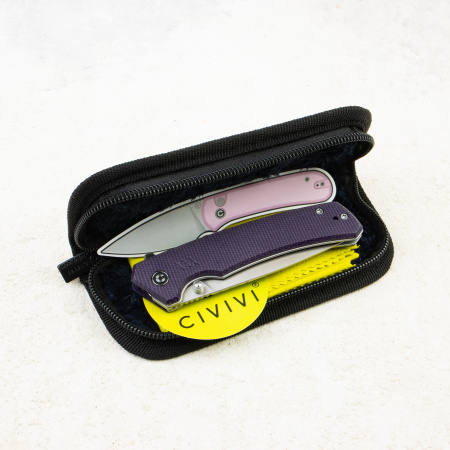 Нож CIVIVI Merit, Satin 14C28N, Canvas Micarta Purple Handle, C24012-3 Нож CIVIVI Merit, Satin 14C28N, Canvas Micarta Purple Handle, C24012-3