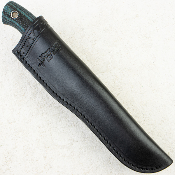 Нож Южный Крест F5, CPR, Micarta Black/Blue, Насечка