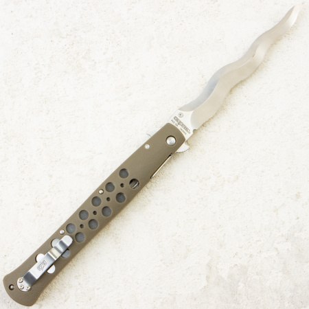 Нож Cold Steel Ti-Lite 6 Kris, Serrated, AUS-10A, Zytel Black, 26SXK6S