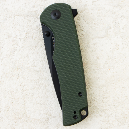 Нож SENCUT Praktisk, Black, 9Cr18MoV, Micarta Green Handle, S24019-3 Нож SENCUT Praktisk, Black, 9Cr18MoV, Micarta Green Handle, S24019-3