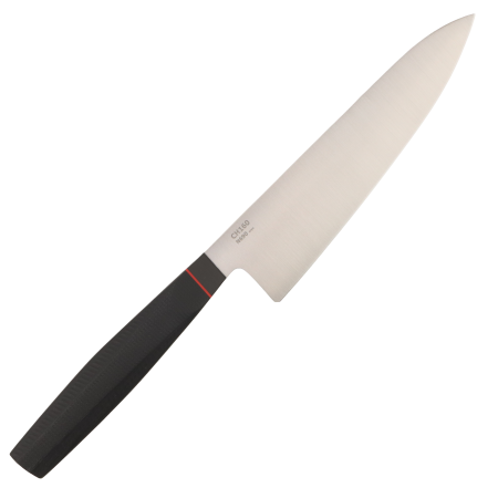 Нож мини шеф OWL CH160 F, N690 Cryo, G10 Black Handle