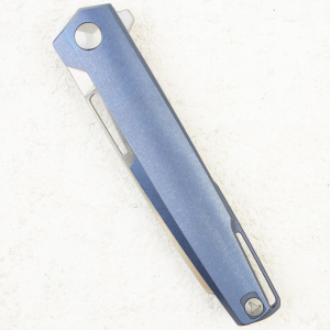 Mr.Blade Snob, M390 Satin, Titanium Blue Mr.Blade Snob, M390 Satin, Titanium Blue