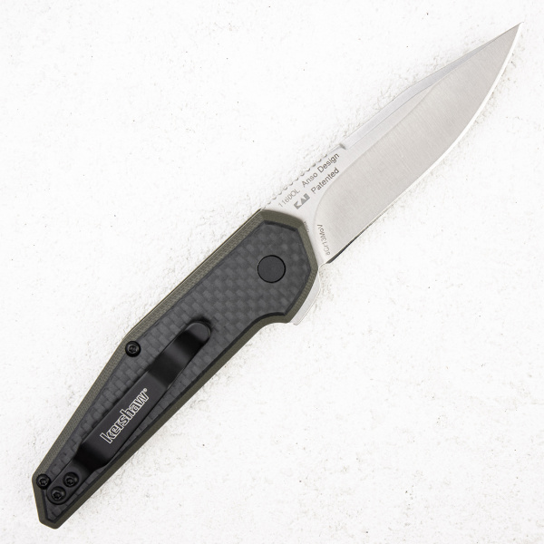 Нож Kershaw Fraxion, 8Cr13MoV, Satin, G10/Carbon Olive, 1160OL