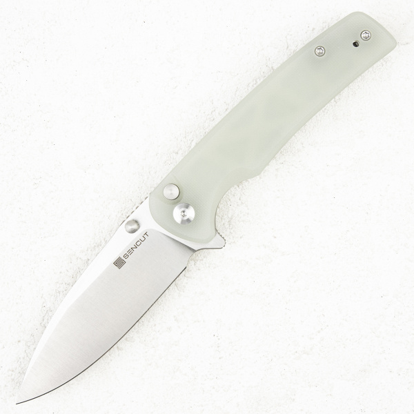 Нож Sencut Sachse Button Lock, 9Cr18MoV, G10 Natural