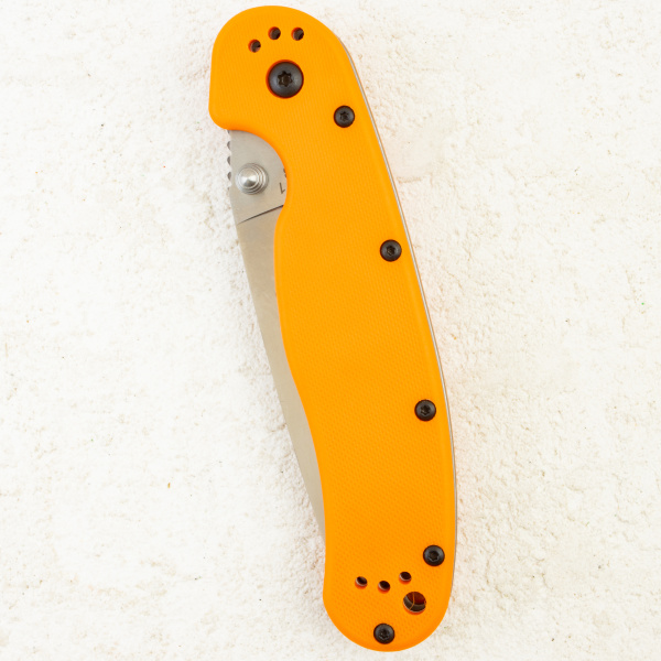 Нож Ontario Rat 1, AUS-8, Satin, Orange Nylon, 8848OR