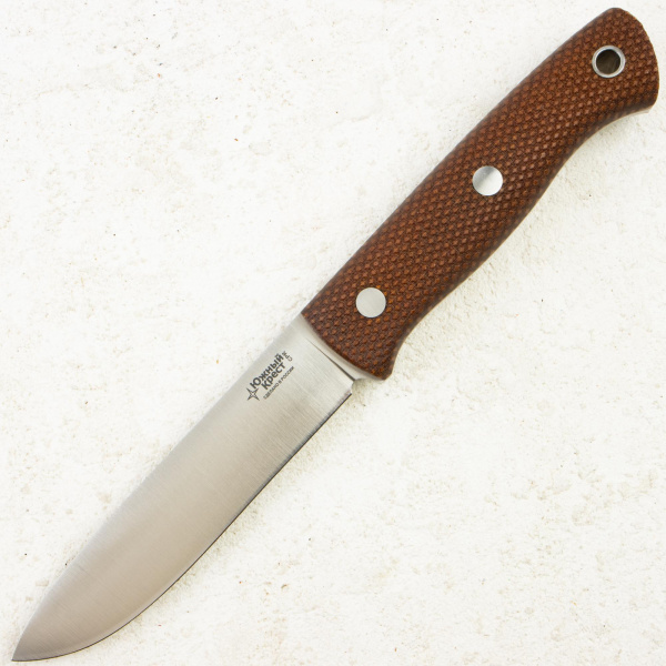 Нож Южный Крест Бушкрафт, СPR, Convex, Micarta Coyote, Насечка, 218