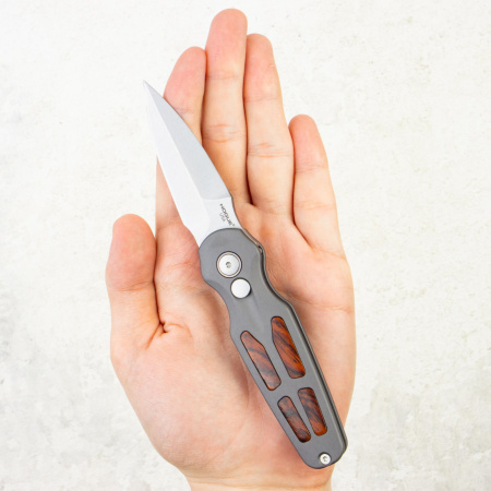 Нож Hogue Ballista II Auto, MagnaCut, Cocobolo/Aluminum Gray, 64233