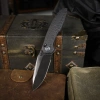 Нож Remette Cool Whale, Blackwashed 14C28N, G10 Black Handle, RTCL-GN2