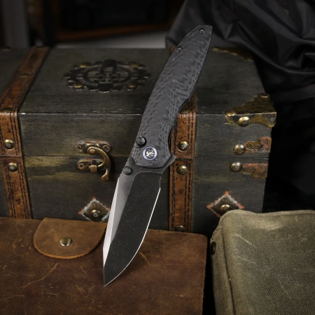 Нож Remette Cool Whale, Blackwashed 14C28N, G10 Black Handle, RTCL-GN2