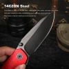 Нож Remette Cool Whale, Blackwashed 14C28N, G10 Orange Handle, RTCL-GN4