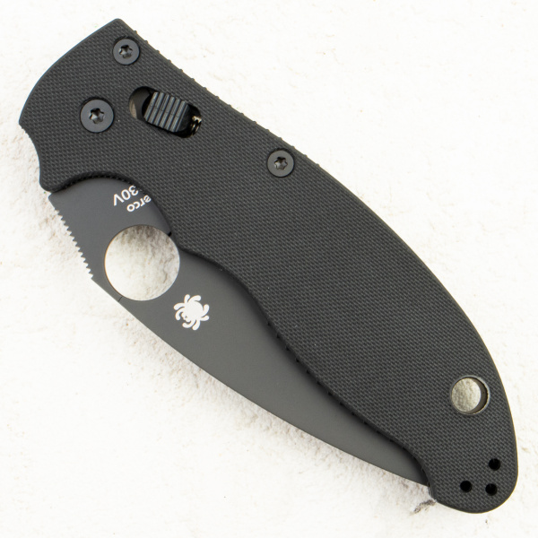 Нож Spyderco Manix 2,CPM S30V, G-10 Black, C101GPBBK2