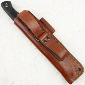 Нож Южный Крест Бушкрафт, Elmax, Convex, Micarta Black, Насечка, 218