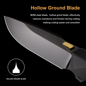 Нож Remette WK1, DLC, M390, Titanium Black Handle, WK1-F - складной туристические ножи из стали